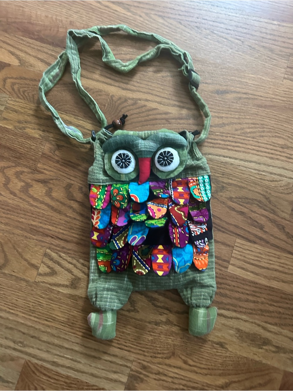 Green Owl Crossbody Bag